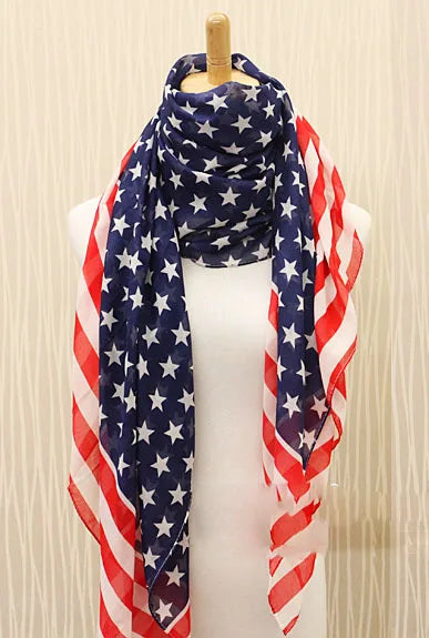 Flag Chiffon Scarf