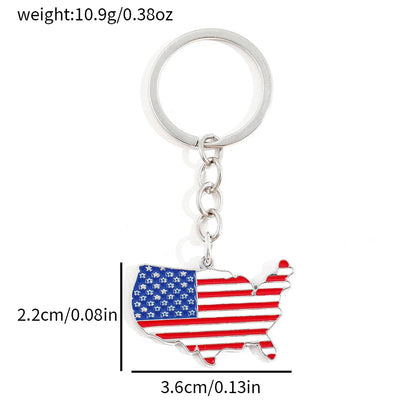 USA Patriotic Keychain