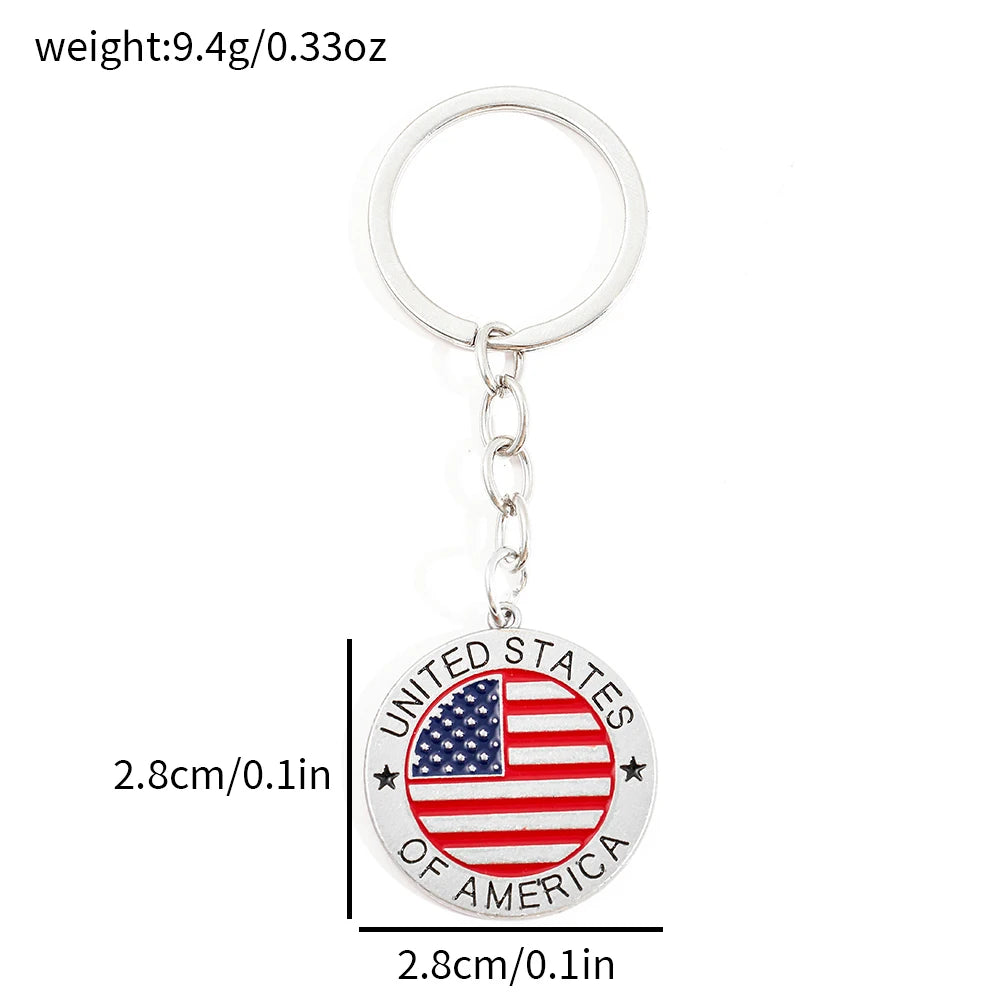 USA Patriotic Keychain