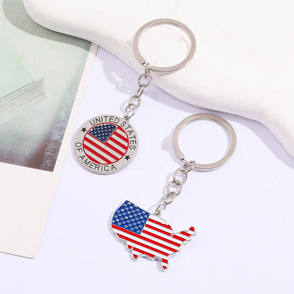 USA Patriotic Keychain