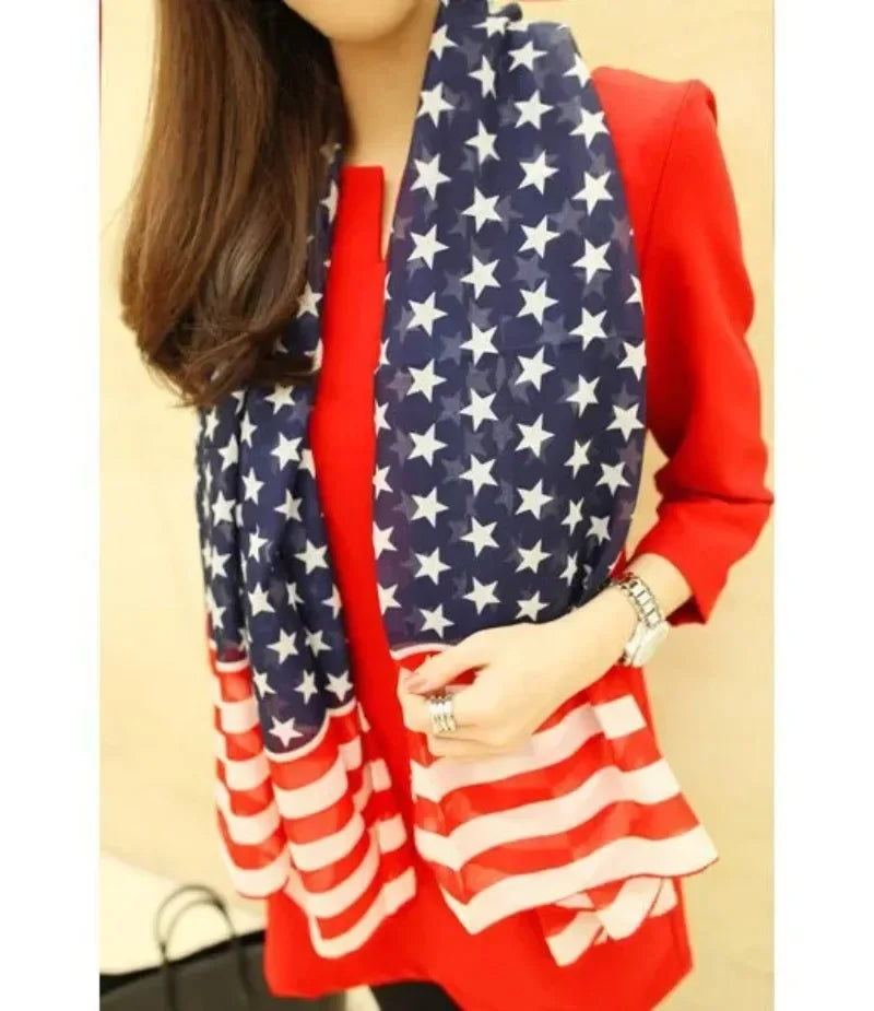 Flag Chiffon Scarf