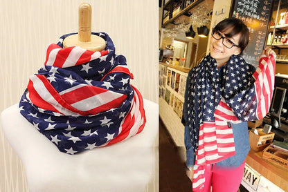 Flag Chiffon Scarf