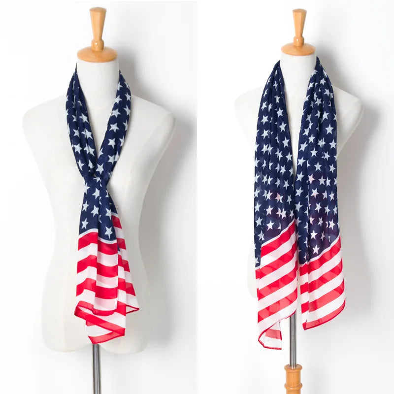 Flag Chiffon Scarf