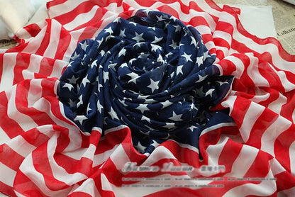 Flag Chiffon Scarf