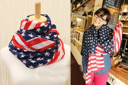 Flag Chiffon Scarf