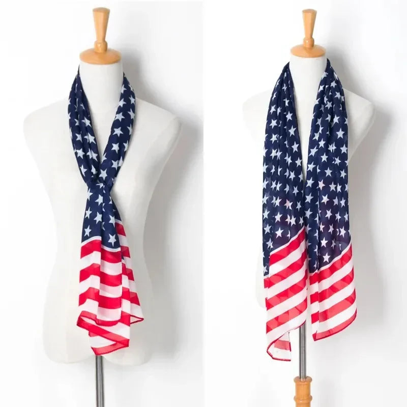 Flag Chiffon Scarf