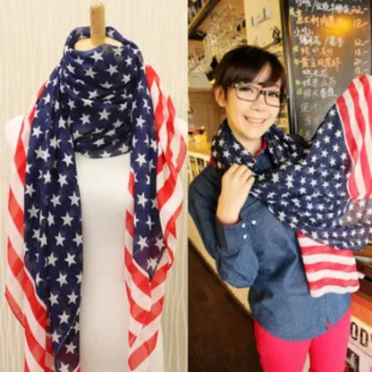 Flag Chiffon Scarf